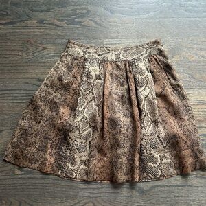 Banana Republic Heritage Brown Snake Print Women's Skirt